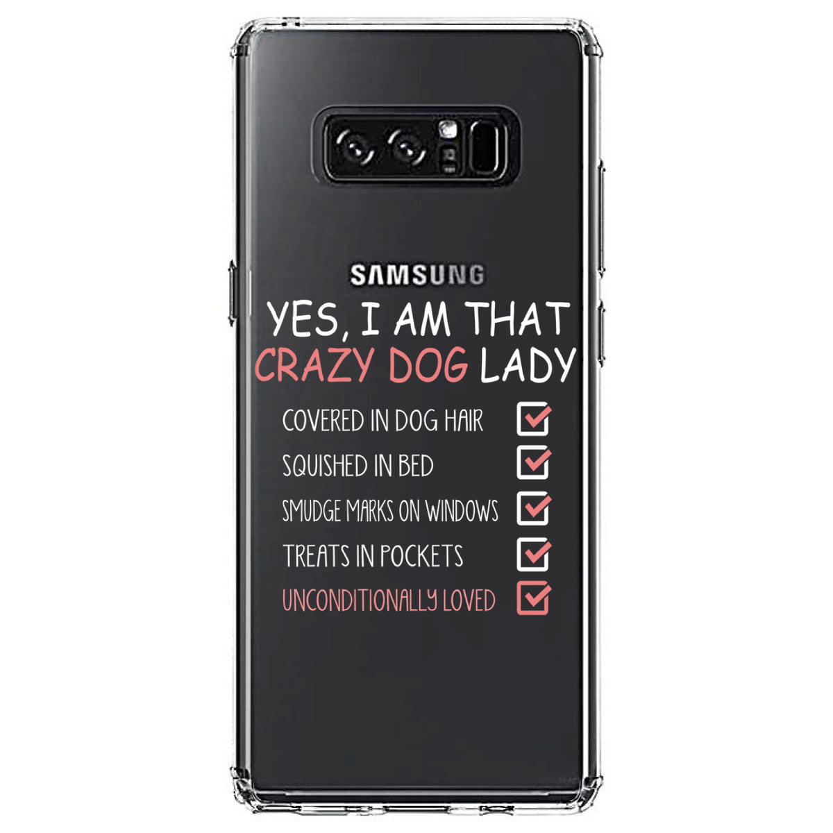 Yes, I Am That Crazy Dog Lady Clear Shockproof iPhone Case, view 12