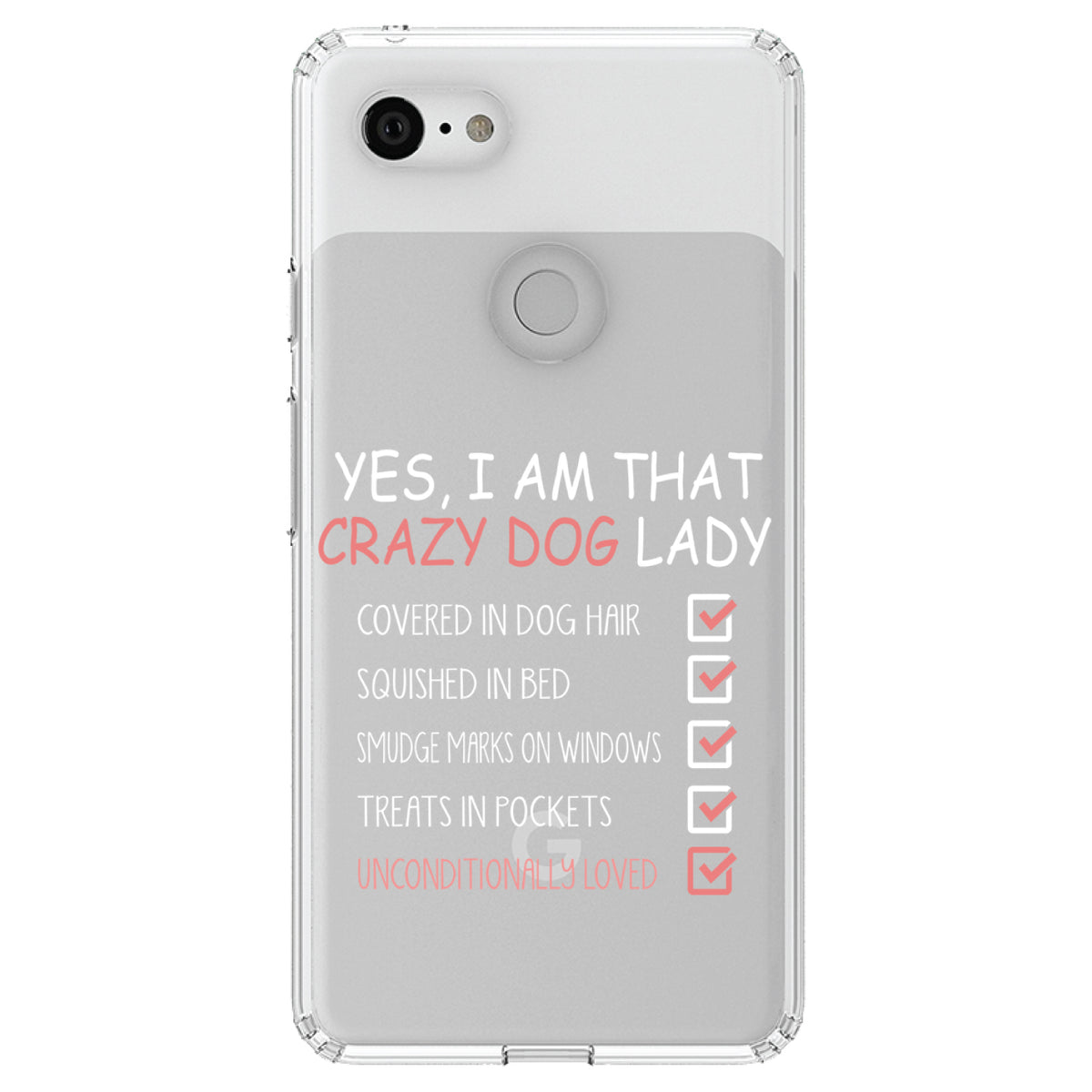 Yes, I Am That Crazy Dog Lady Clear Shockproof iPhone Case, view 22