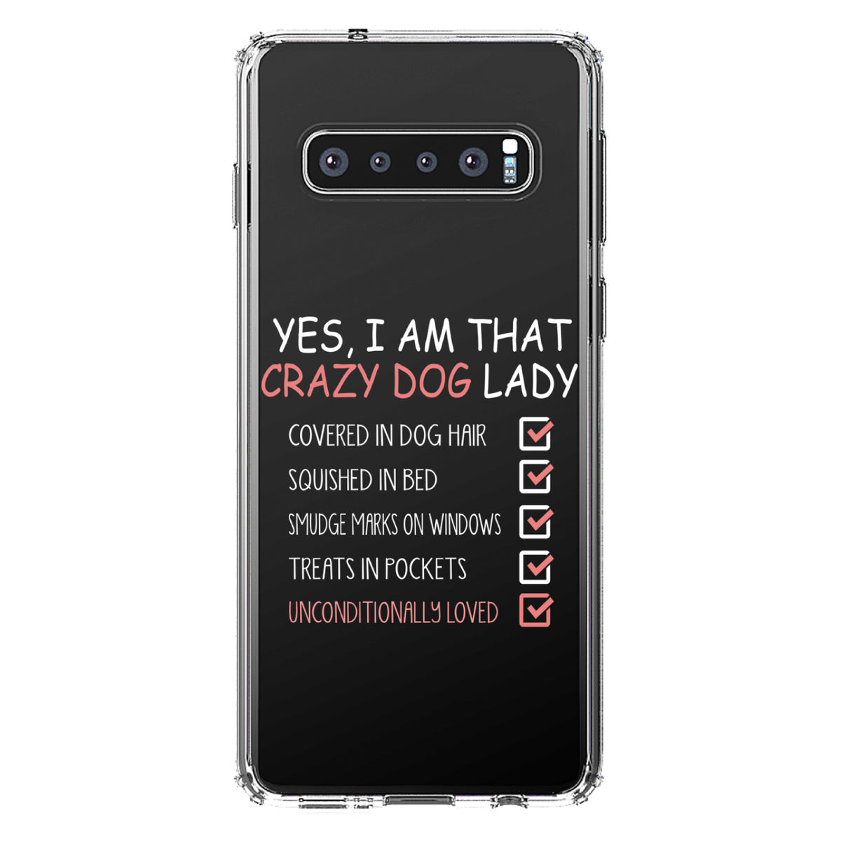 Yes, I Am That Crazy Dog Lady Clear Shockproof iPhone Case, view 16