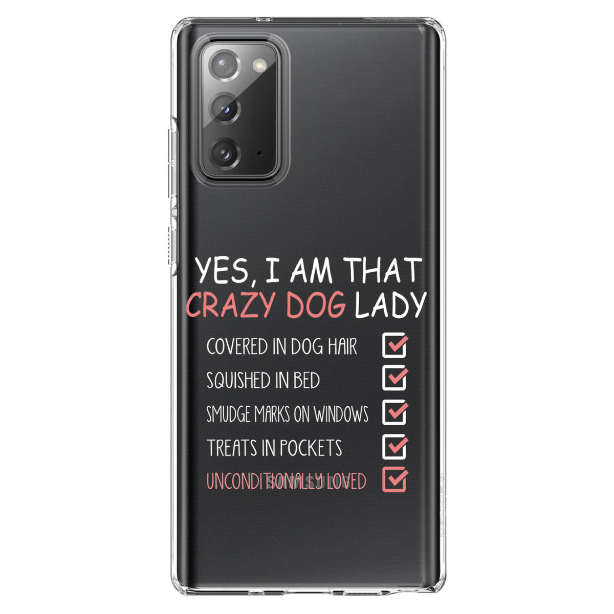Yes, I Am That Crazy Dog Lady Clear Shockproof iPhone Case, view 8