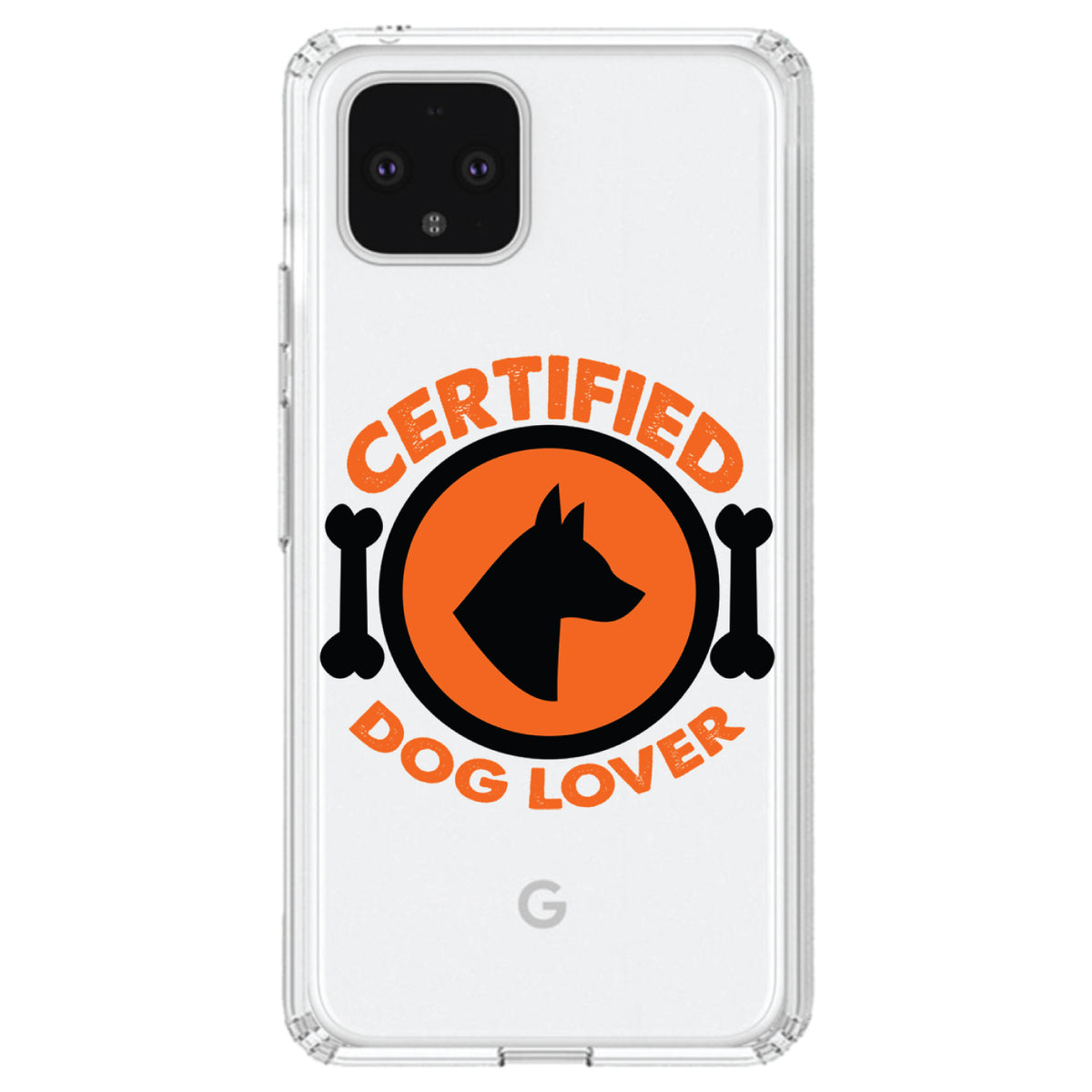 Certified Dog Lover Clear Shockproof iPhone Case, view 23