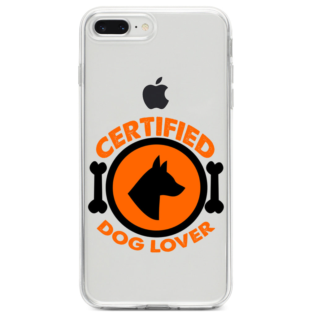 Certified Dog Lover Clear Shockproof iPhone Case, view 6