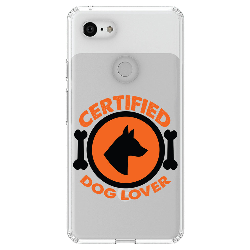 Certified Dog Lover Clear Shockproof iPhone Case, view 21