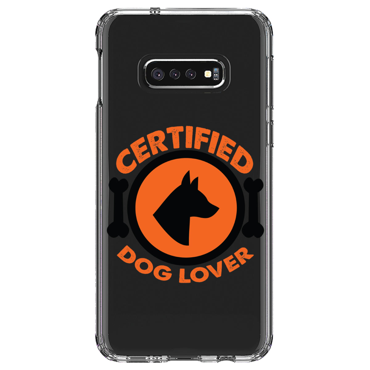 Certified Dog Lover Clear Shockproof iPhone Case, view 18