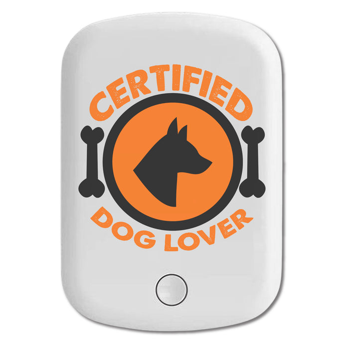 DistinctInk Magnetic Battery Pack, Wireless Portable Charger with USB-C Cable, Compatible with MagSafe iPhone 14 / 13 / 12 Series - Certified Dog Lover