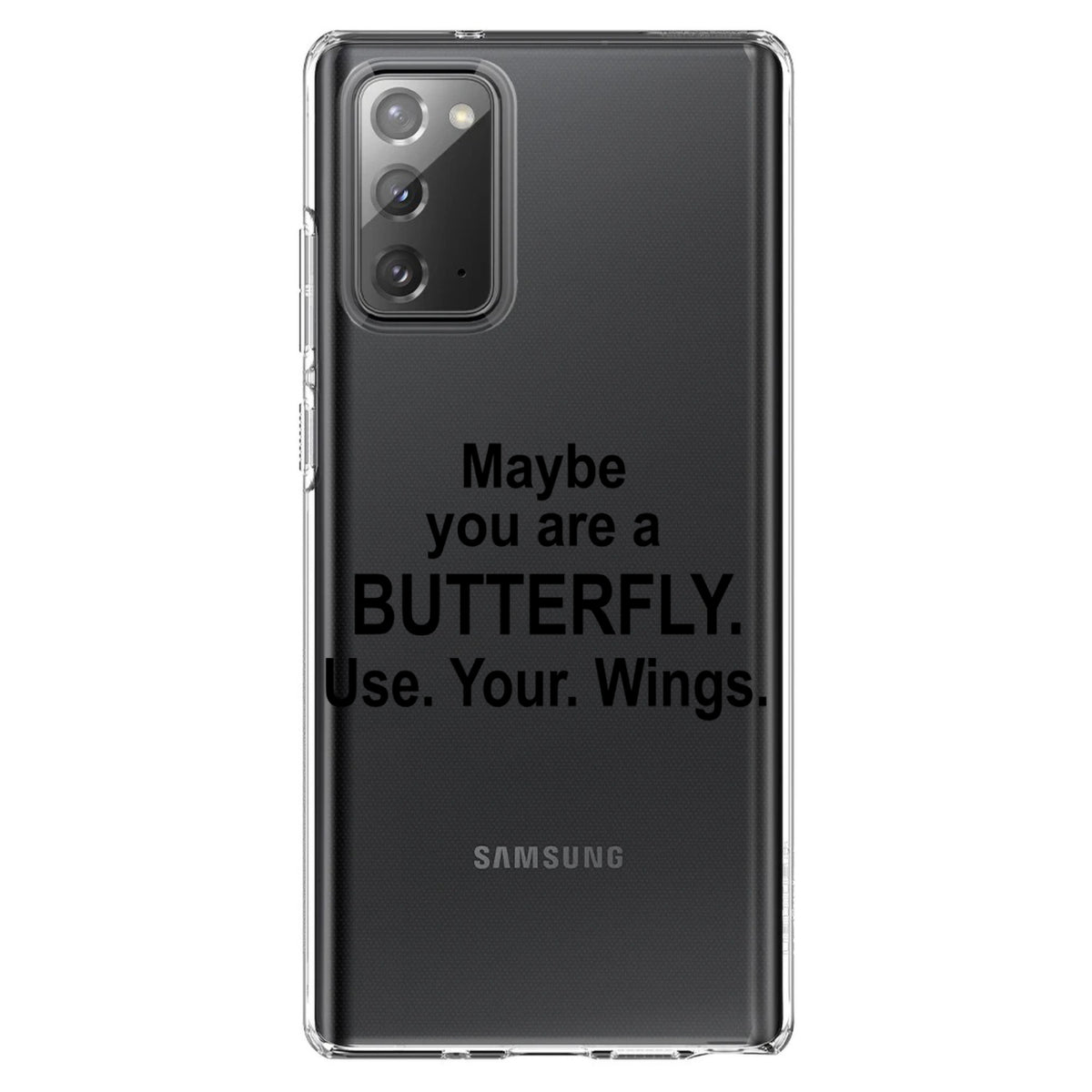 Maybe You Are a Butterfly Clear Shockproof iPhone Case, view 8