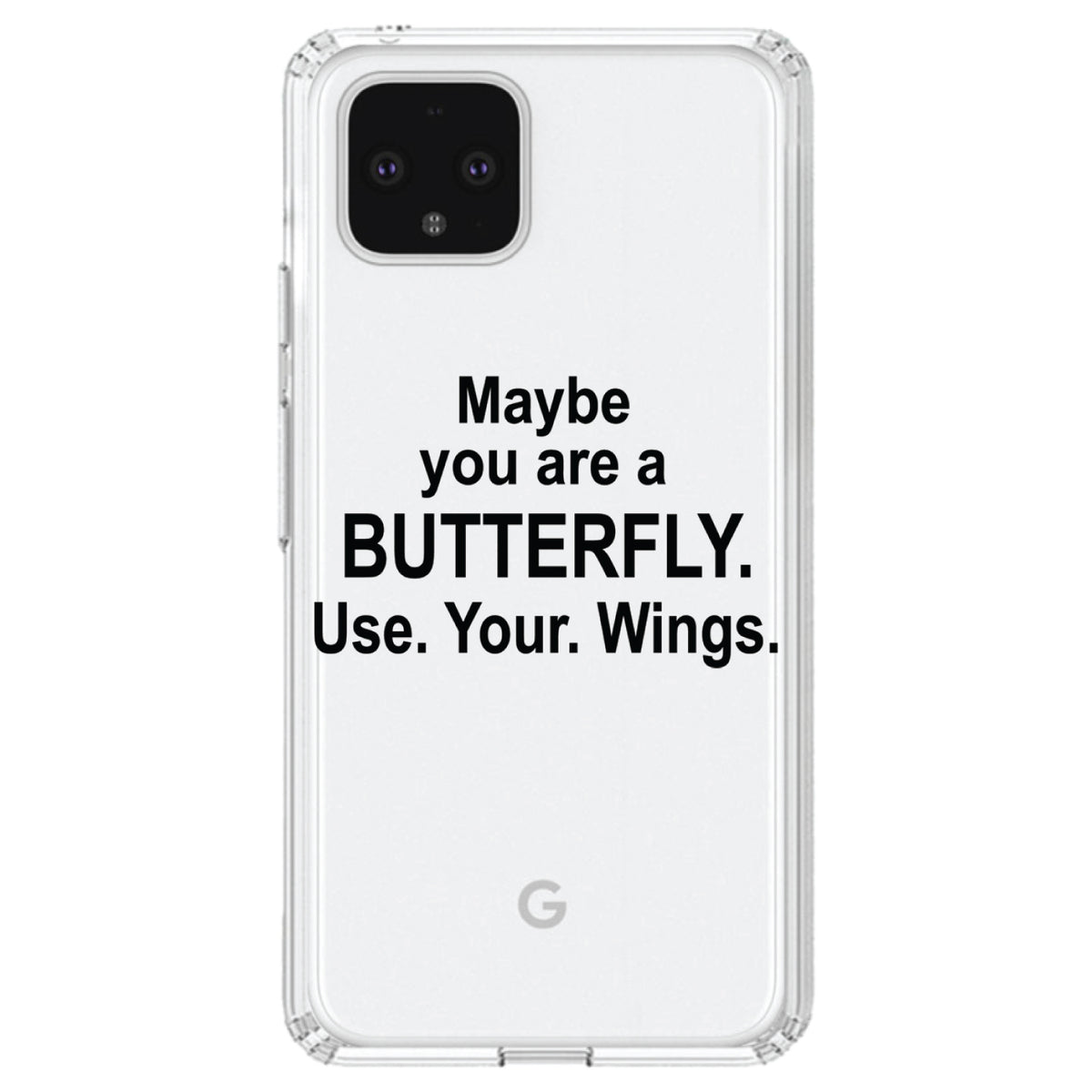 Maybe You Are a Butterfly Clear Shockproof iPhone Case, view 23