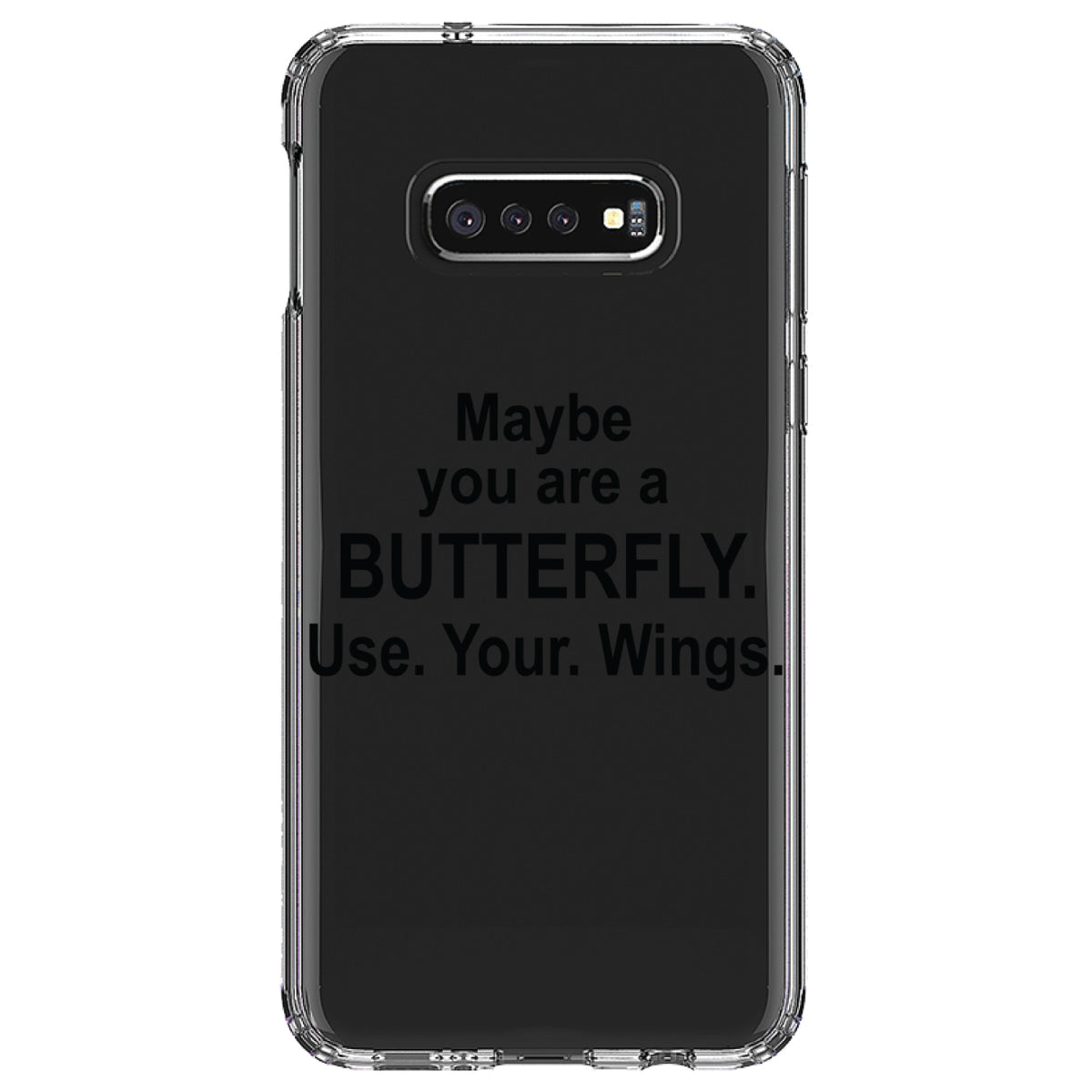 Maybe You Are a Butterfly Clear Shockproof iPhone Case, view 18