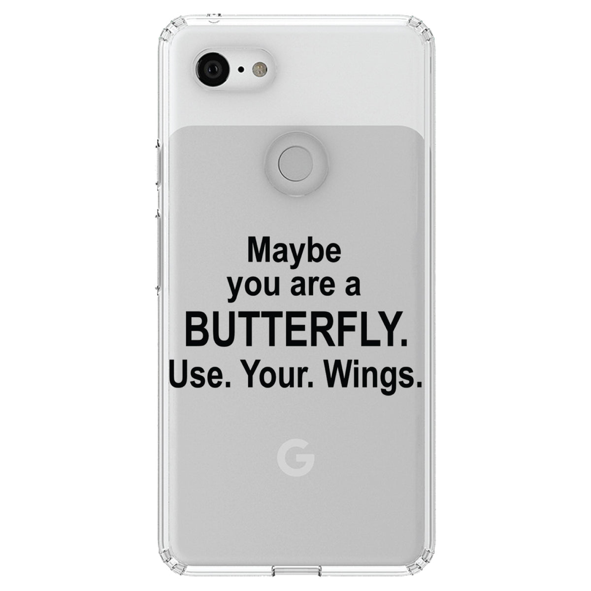 Maybe You Are a Butterfly Clear Shockproof iPhone Case, view 22