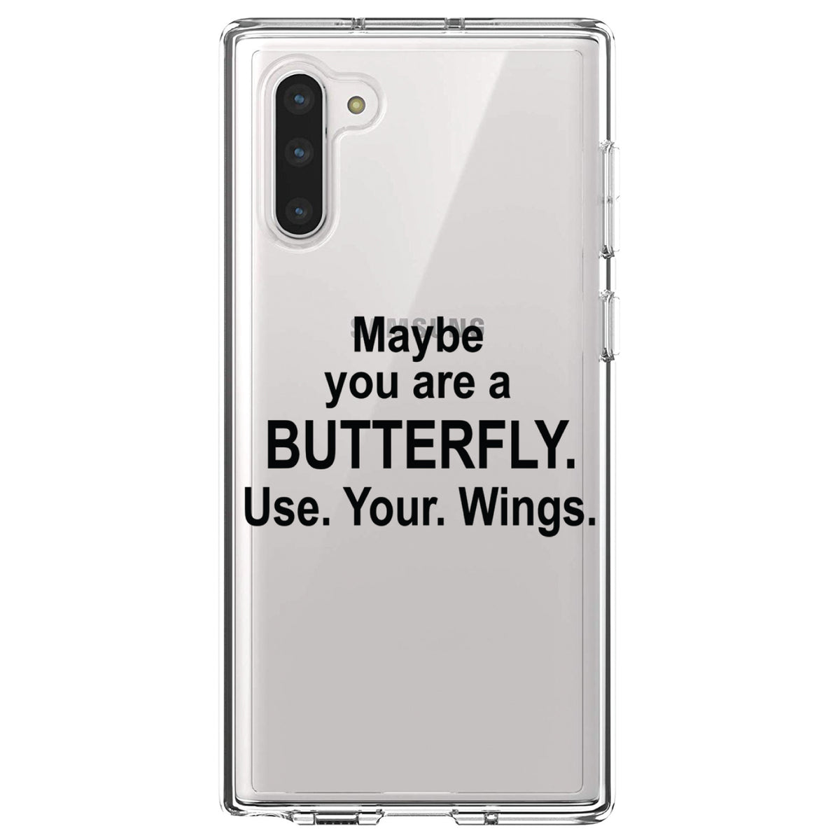 Maybe You Are a Butterfly Clear Shockproof iPhone Case, view 9
