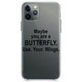 Maybe You Are a Butterfly Clear Shockproof iPhone Case