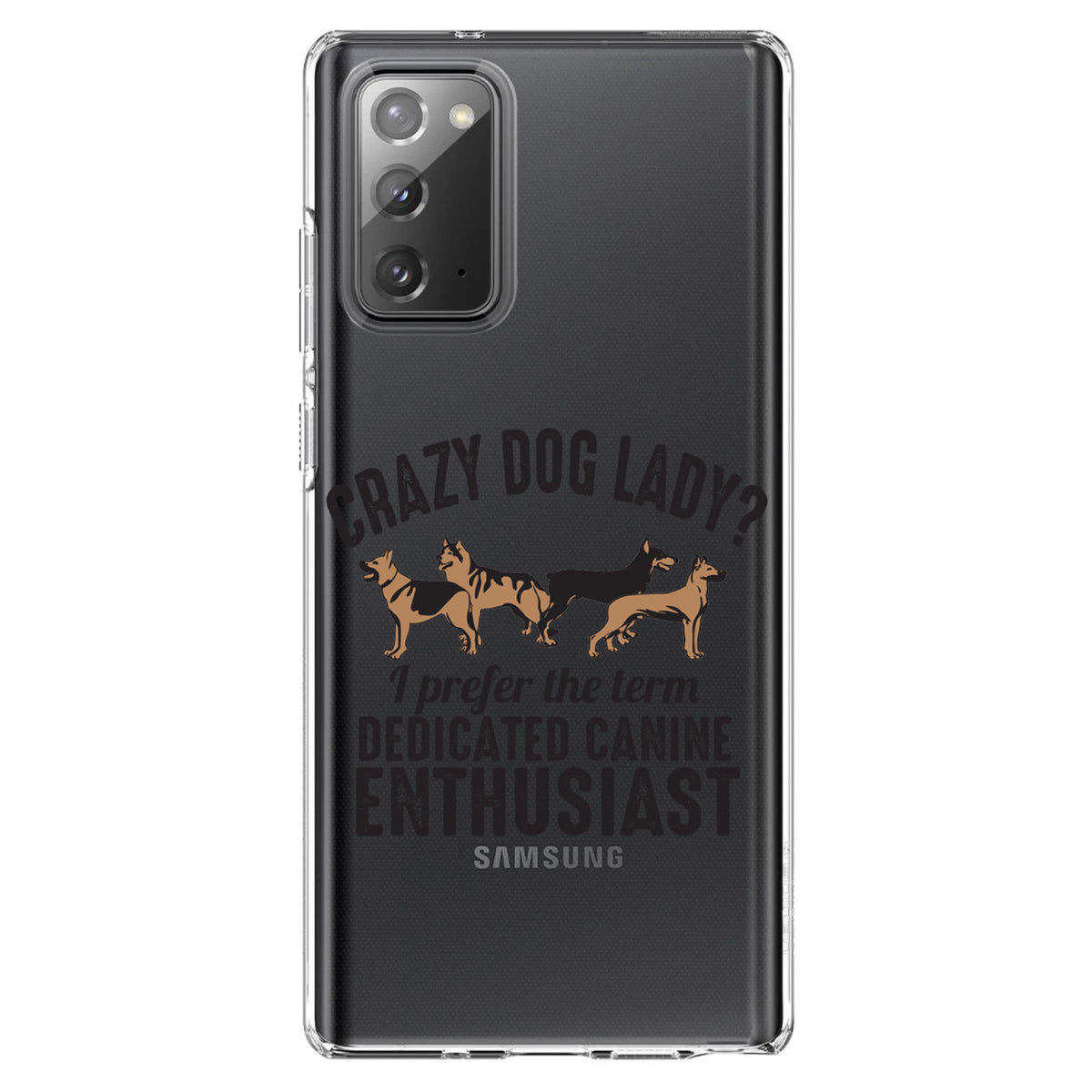Crazy Dog Lady? Canine Enthusiast Clear Shockproof iPhone Case, view 7