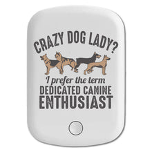 DistinctInk Magnetic Battery Pack, Wireless Portable Charger with USB-C Cable, Compatible with MagSafe iPhone 14 / 13 / 12 Series - Crazy Dog Lady?  Canine Enthusiast