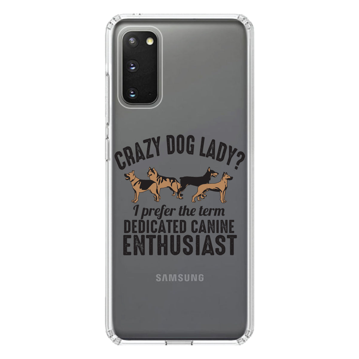 Crazy Dog Lady? Canine Enthusiast Clear Shockproof iPhone Case, view 14