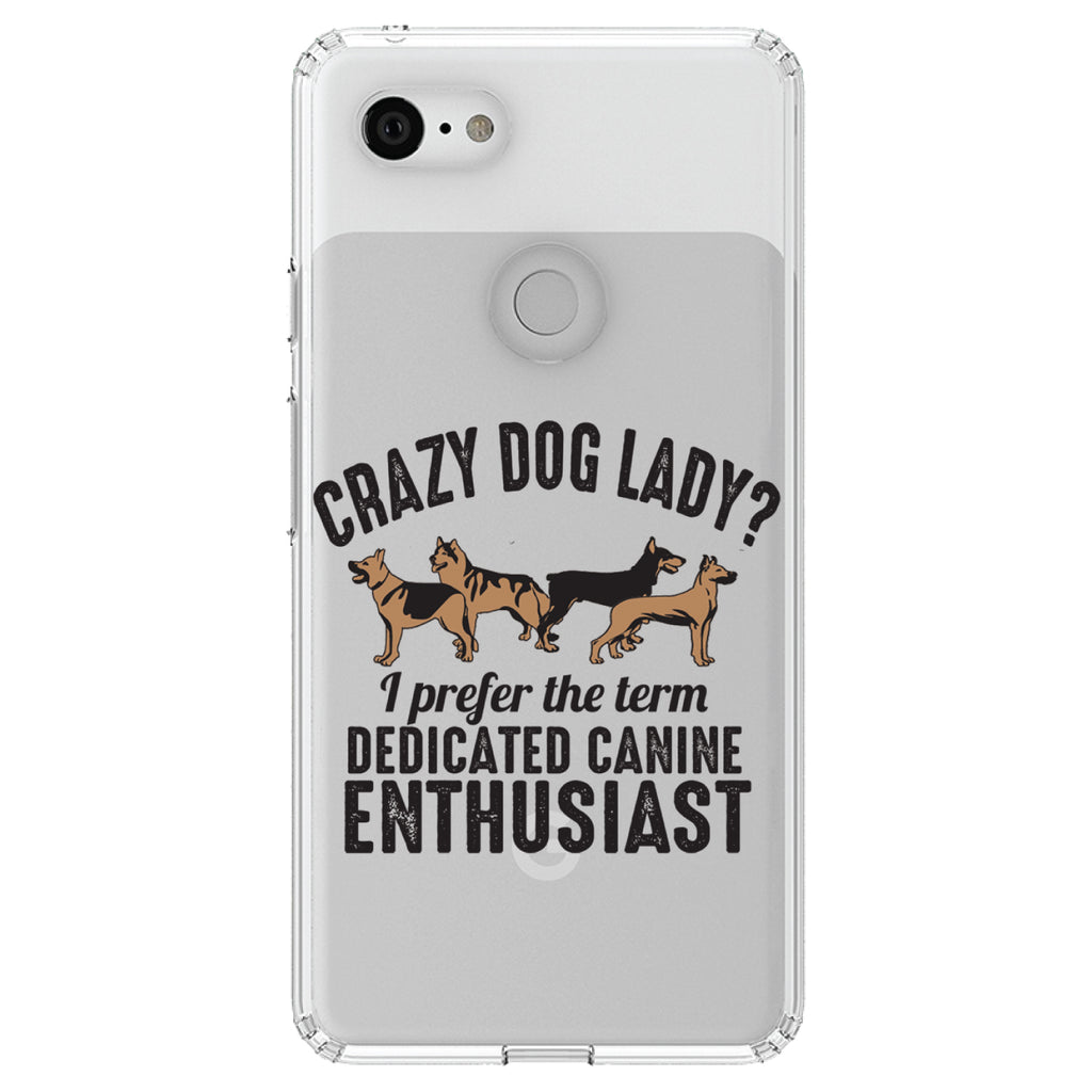 Crazy Dog Lady? Canine Enthusiast Clear Shockproof iPhone Case, view 22