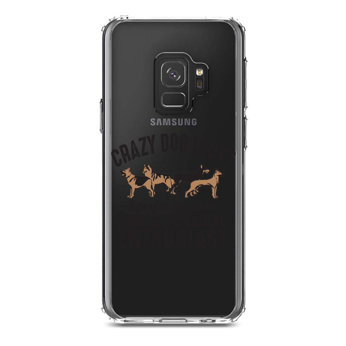 Crazy Dog Lady? Canine Enthusiast Clear Shockproof iPhone Case, view 19