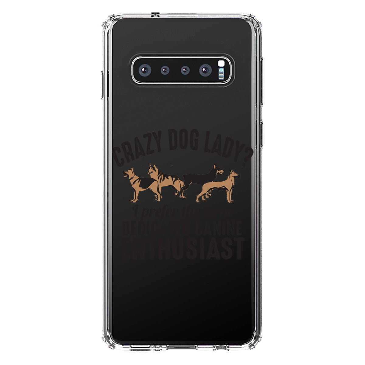 Crazy Dog Lady? Canine Enthusiast Clear Shockproof iPhone Case, view 17