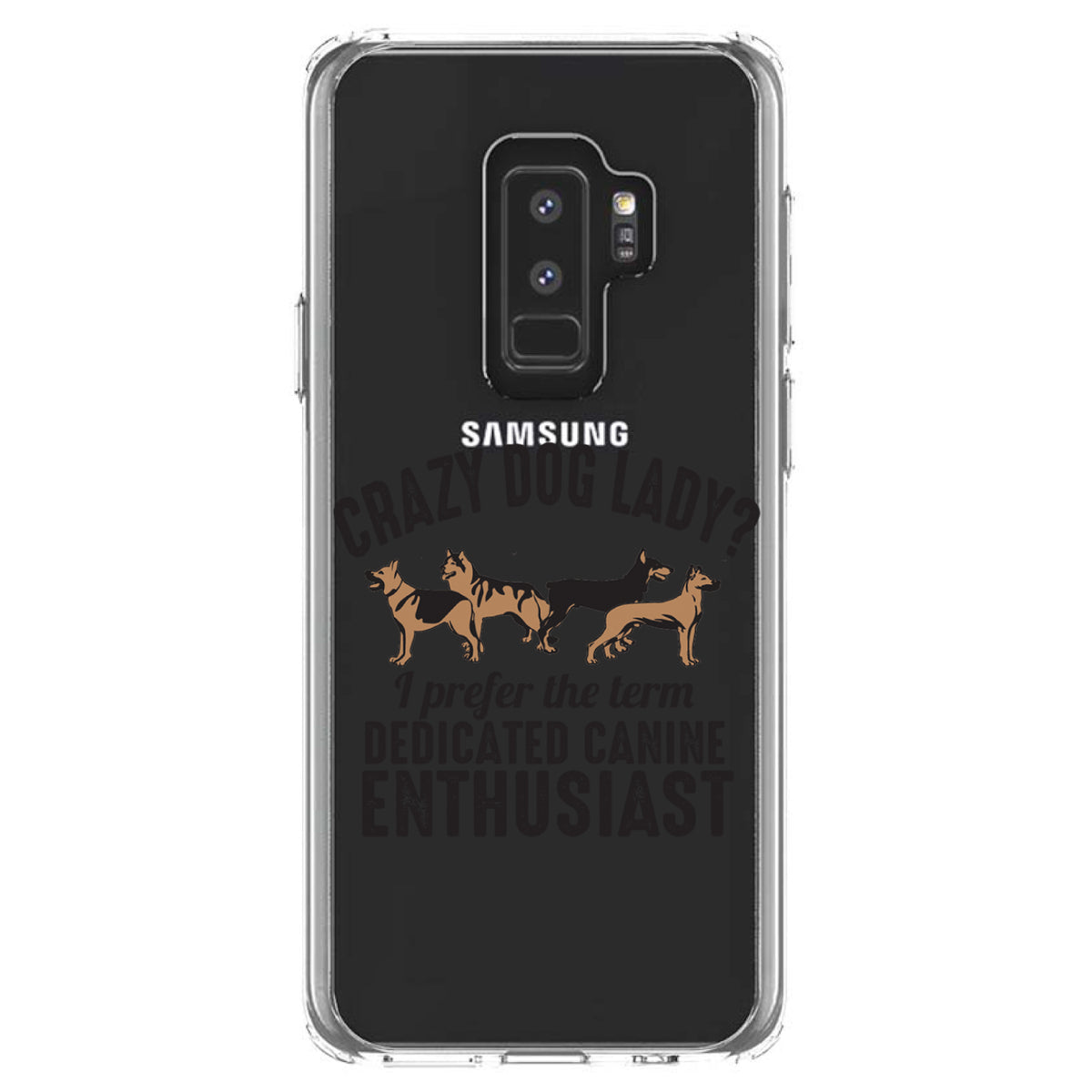 Crazy Dog Lady? Canine Enthusiast Clear Shockproof iPhone Case, view 20