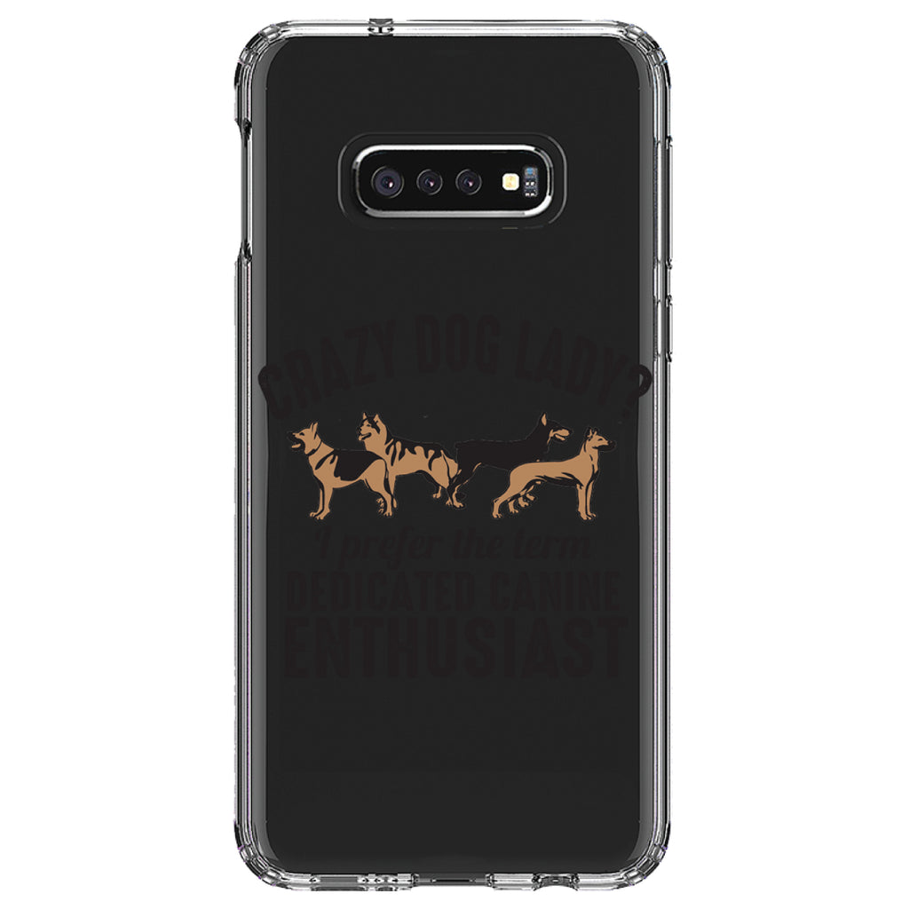 Crazy Dog Lady? Canine Enthusiast Clear Shockproof iPhone Case, view 18