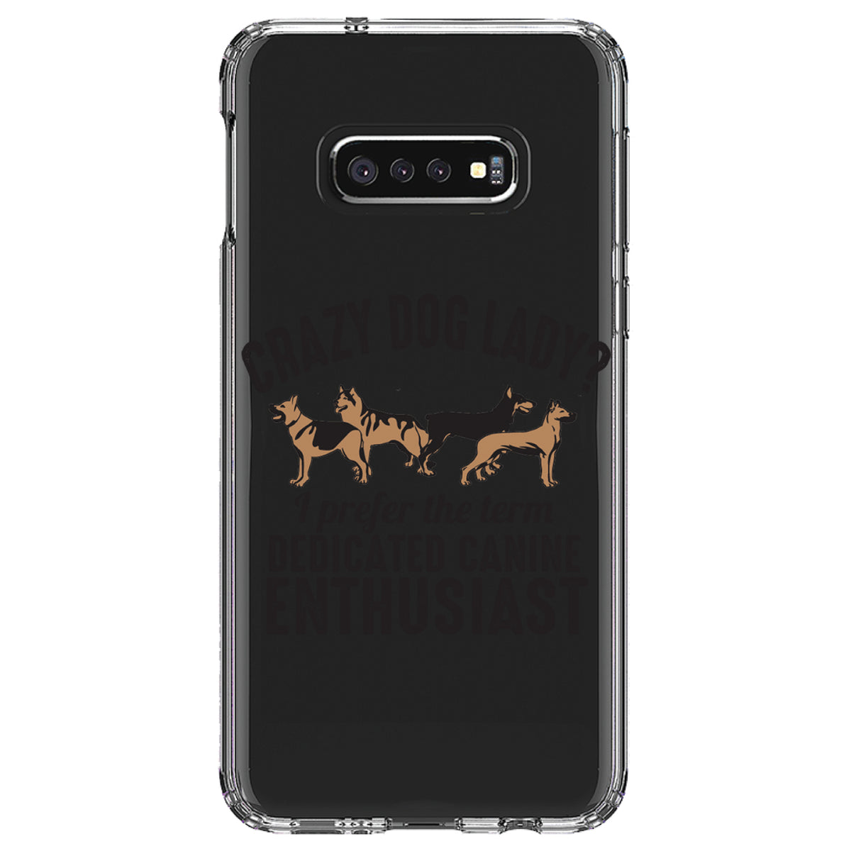 Crazy Dog Lady? Canine Enthusiast Clear Shockproof iPhone Case, view 18