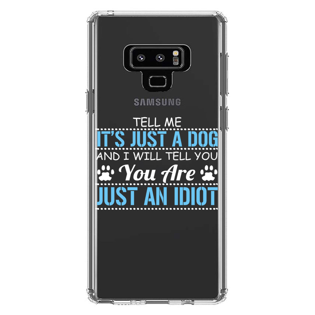 Tell Me It's Just a Dog, You're an Idiot Clear Shockproof iPhone Case, view 11