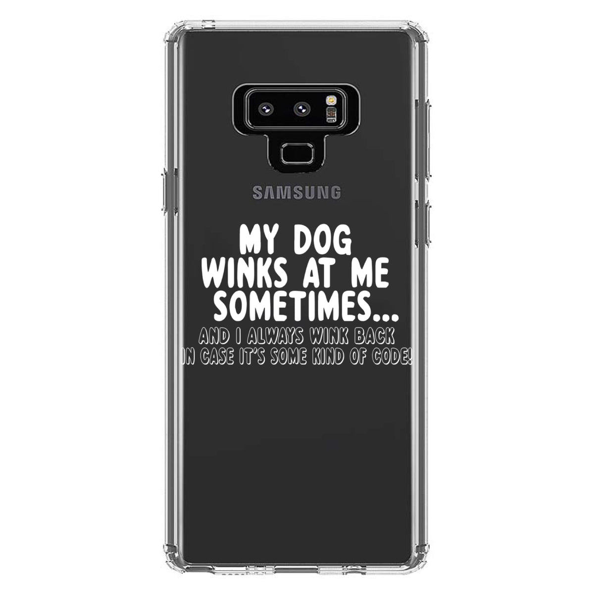 My Dog Winks at Me Sometimes Clear Shockproof iPhone Case, view 11
