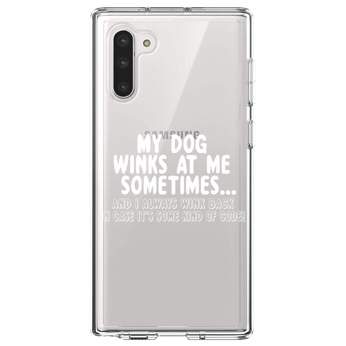 My Dog Winks at Me Sometimes Clear Shockproof iPhone Case, view 9