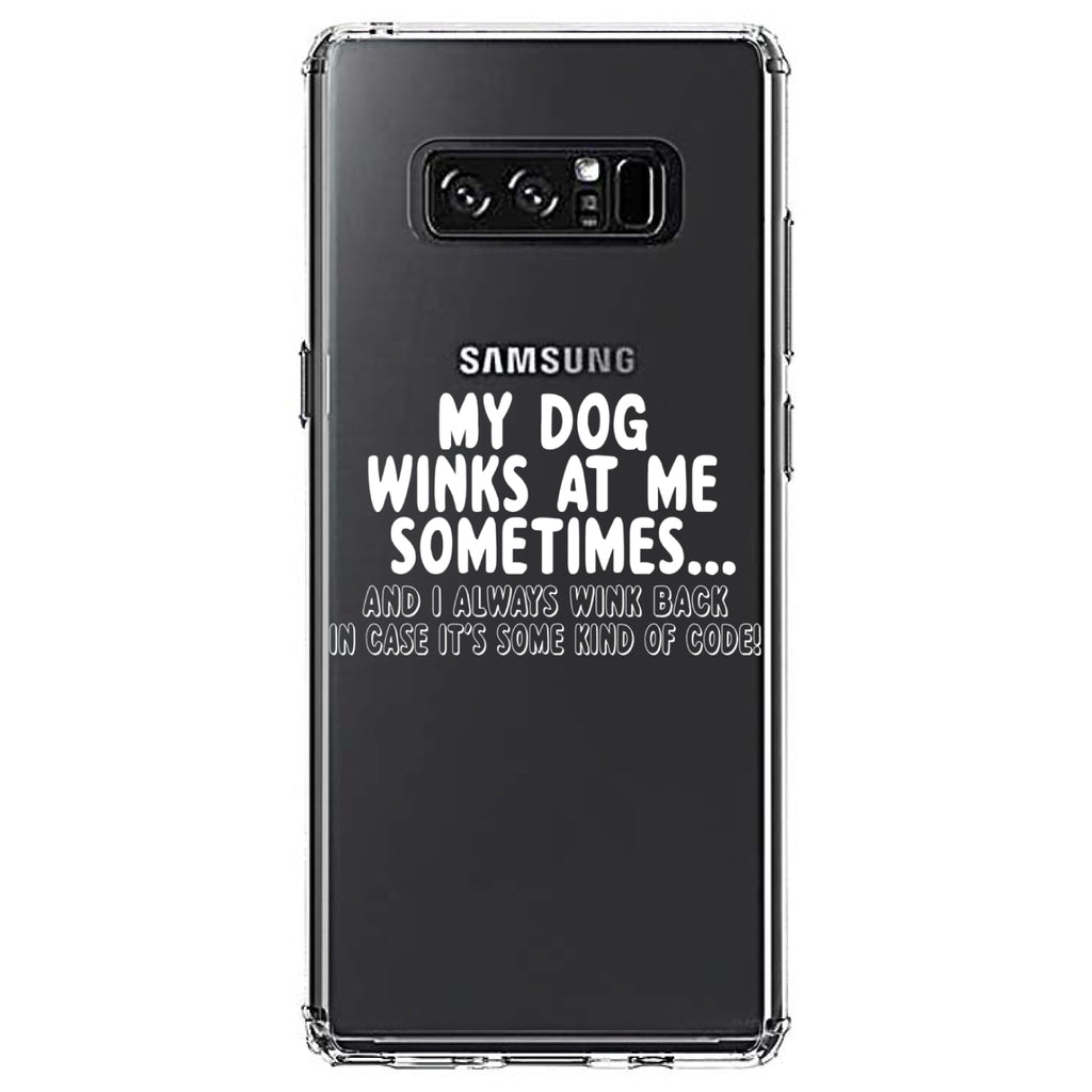 My Dog Winks at Me Sometimes Clear Shockproof iPhone Case, view 12