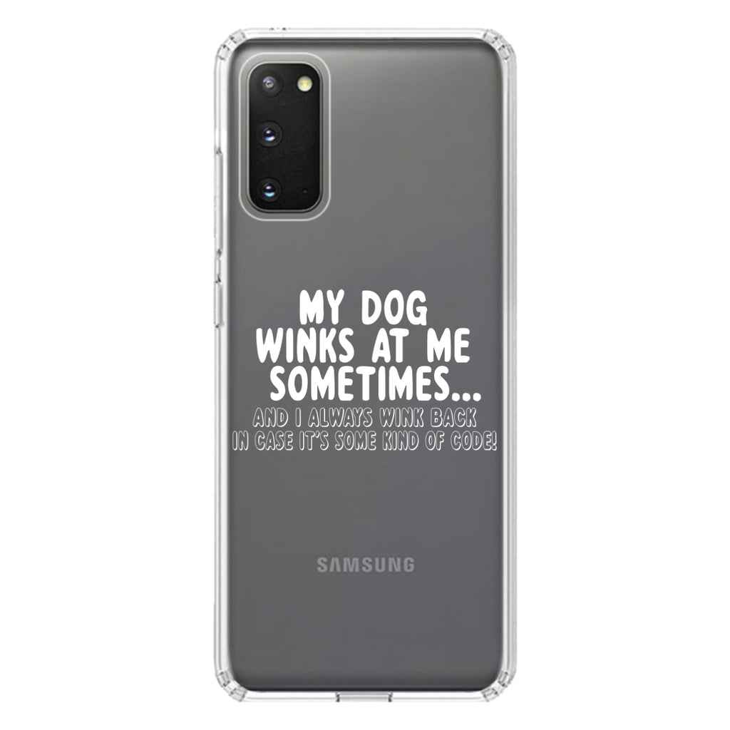 My Dog Winks at Me Sometimes Clear Shockproof iPhone Case, view 13