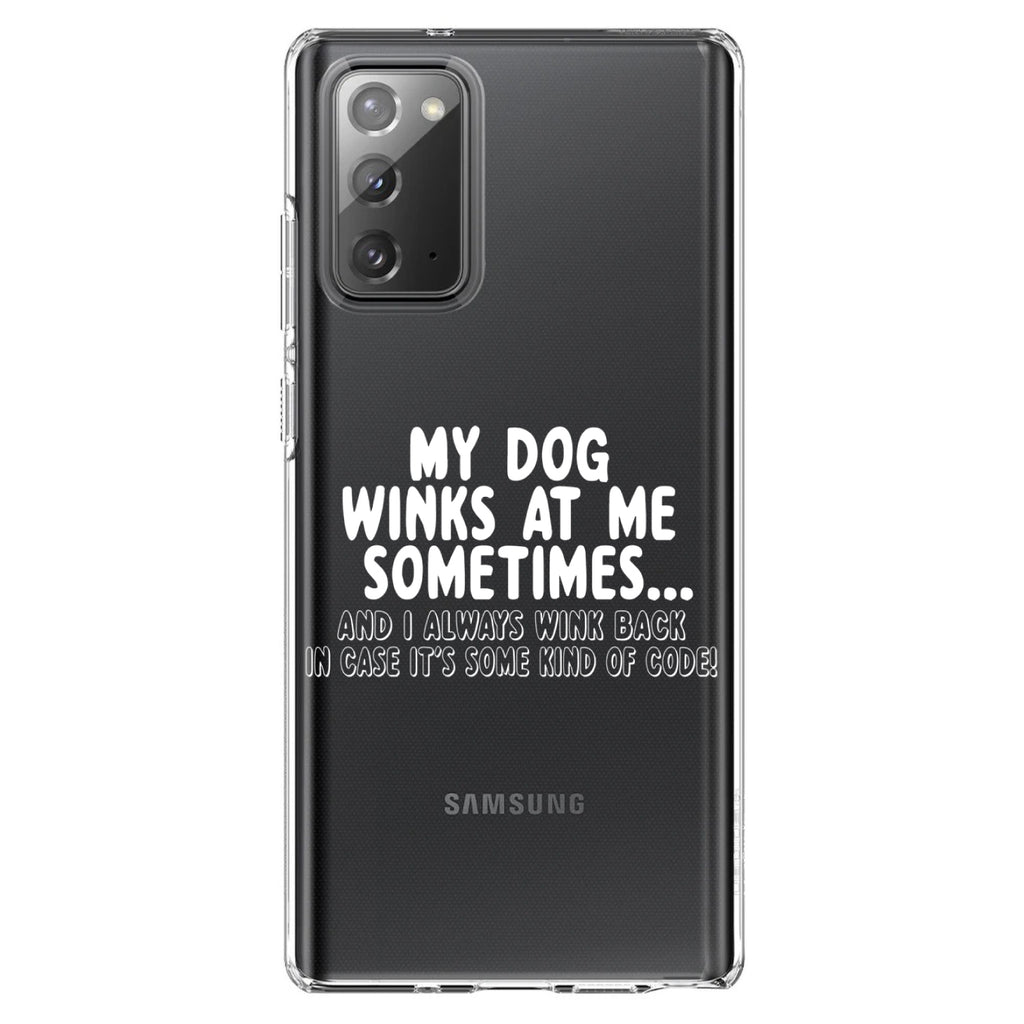 My Dog Winks at Me Sometimes Clear Shockproof iPhone Case, view 8
