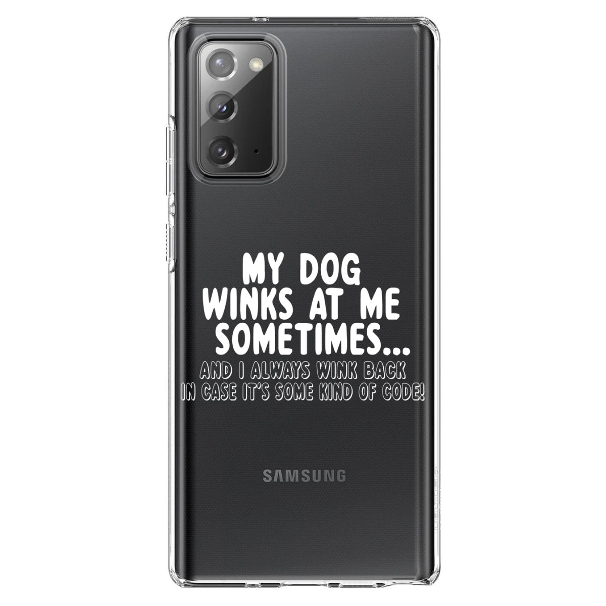 My Dog Winks at Me Sometimes Clear Shockproof iPhone Case, view 8