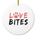 Dog Paw Ceramic Ornament