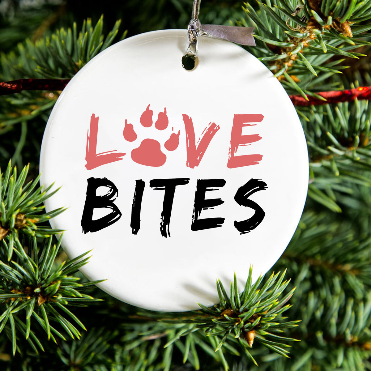 Dog Paw Ceramic Ornament, view 2