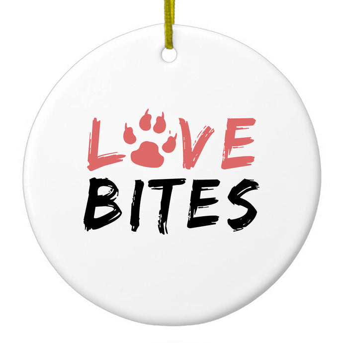 Dog Paw Ceramic Ornament