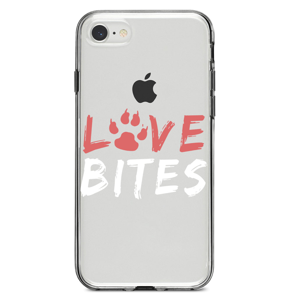 Love Bits, Dog Paw Clear Shockproof iPhone Case, view 5