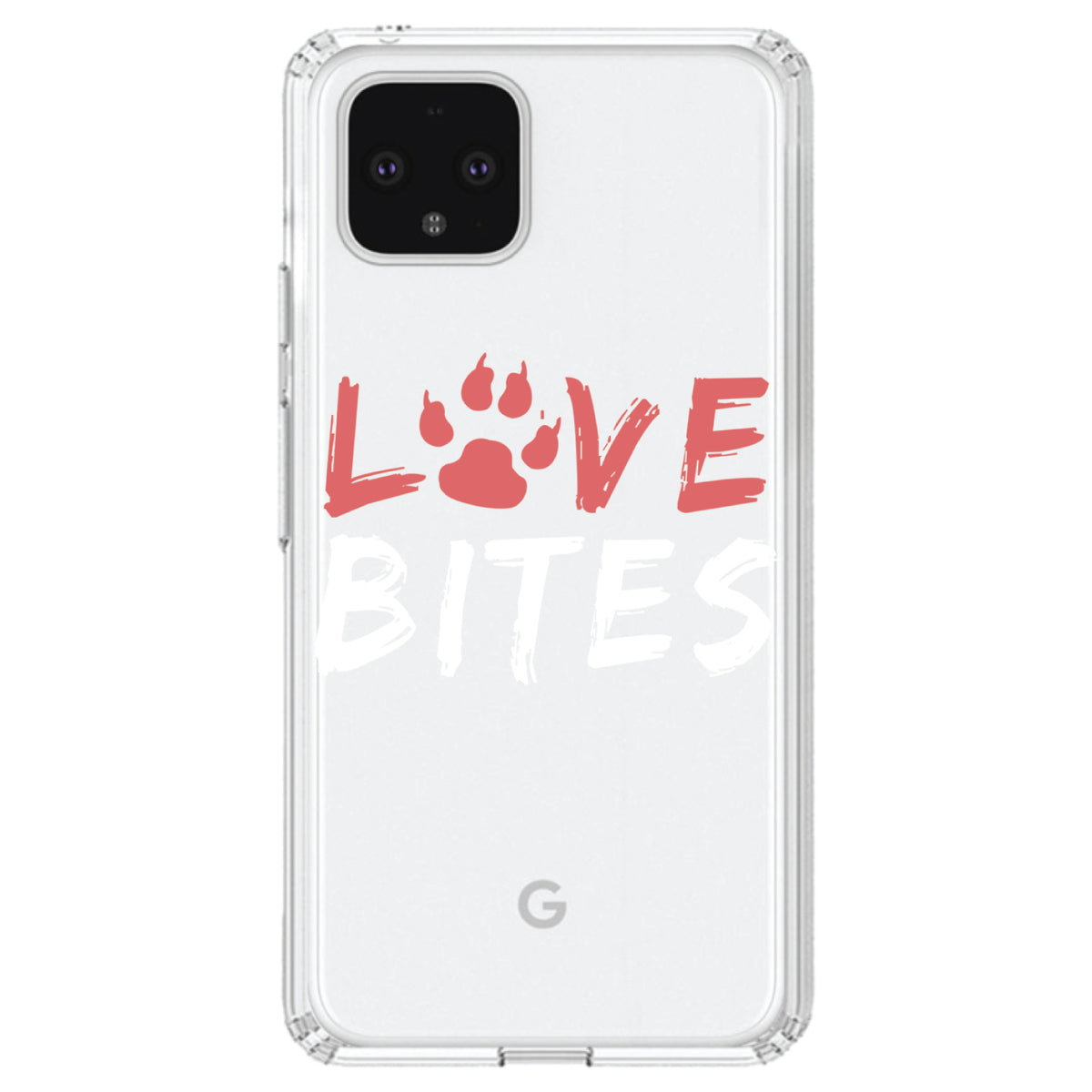 Love Bits, Dog Paw Clear Shockproof iPhone Case, view 24