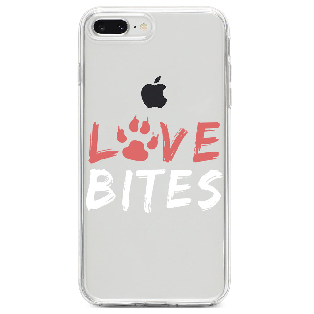 Love Bits, Dog Paw Clear Shockproof iPhone Case, view 6