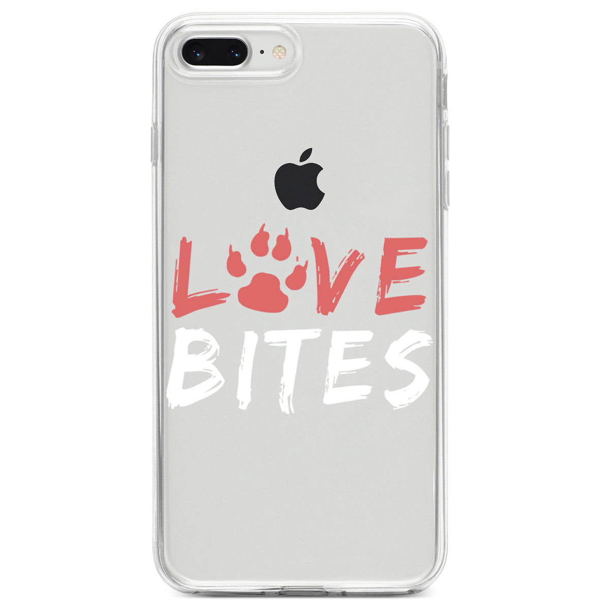 Love Bits, Dog Paw Clear Shockproof iPhone Case, view 6