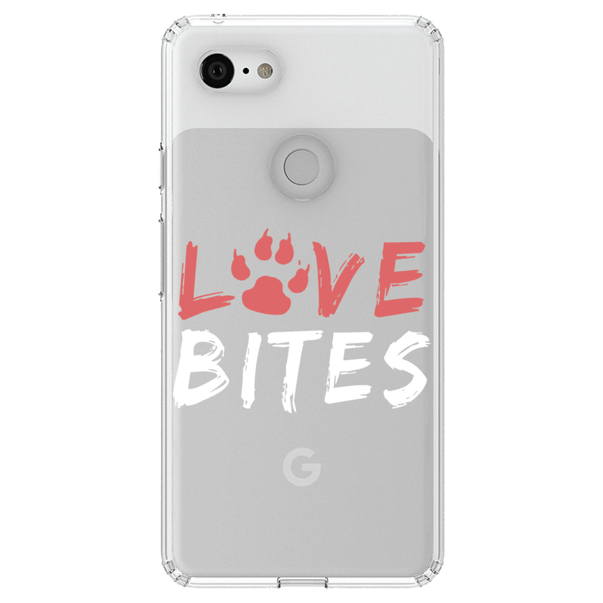 Love Bits, Dog Paw Clear Shockproof iPhone Case, view 21