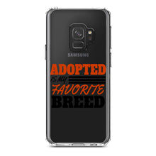 DistinctInk® Clear Shockproof Hybrid Case for Apple iPhone / Samsung Galaxy / Google Pixel - Adopted is My Favorite Breed