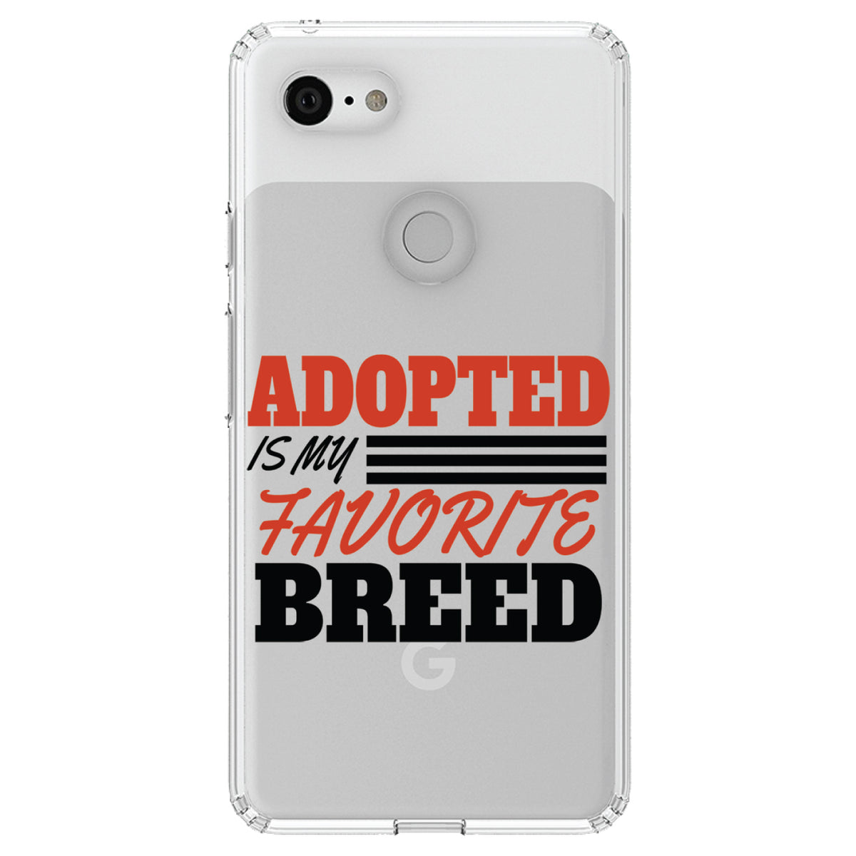Adopted is My Favorite Breed Clear Shockproof iPhone Case, view 22