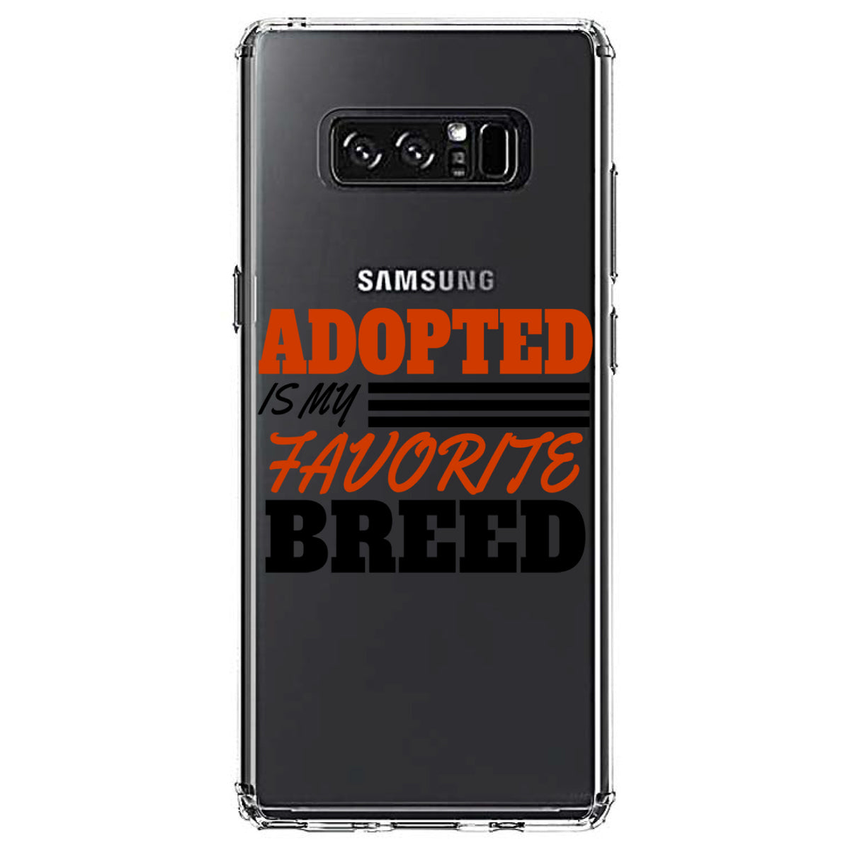 Adopted is My Favorite Breed Clear Shockproof iPhone Case, view 12