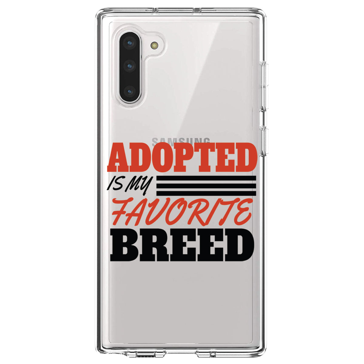 Adopted is My Favorite Breed Clear Shockproof iPhone Case, view 9