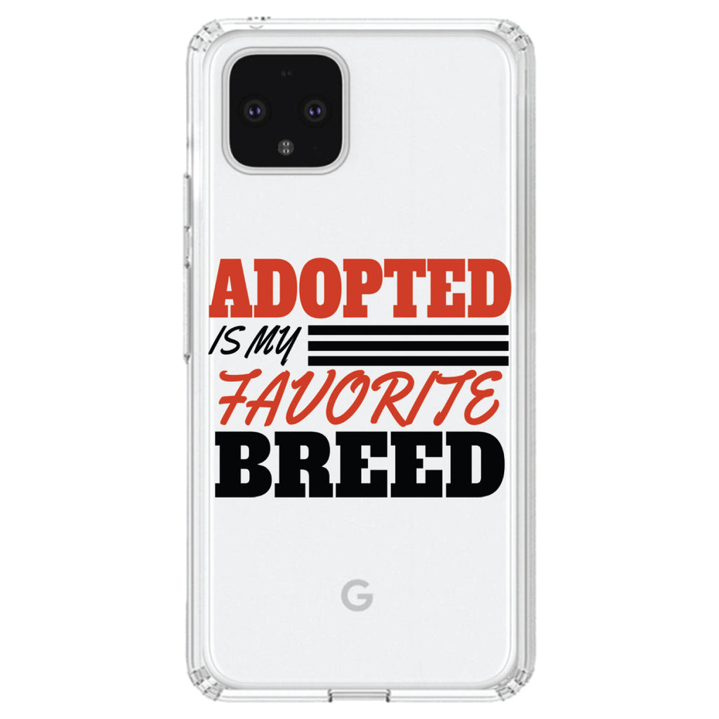 Adopted is My Favorite Breed Clear Shockproof iPhone Case, view 23