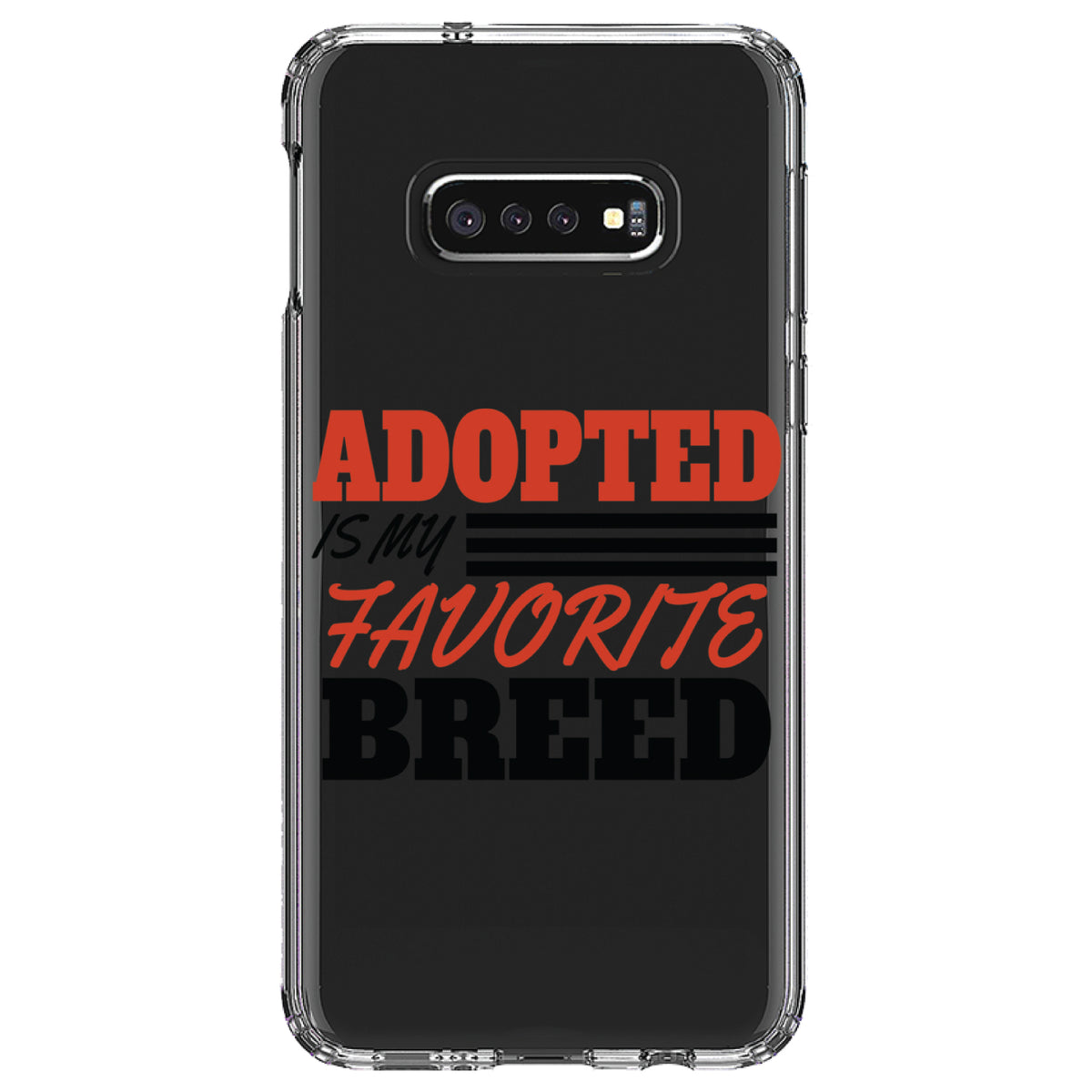 Adopted is My Favorite Breed Clear Shockproof iPhone Case, view 18