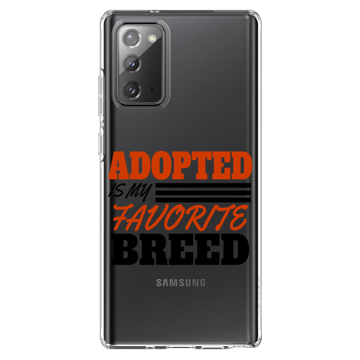 Adopted is My Favorite Breed Clear Shockproof iPhone Case, view 8