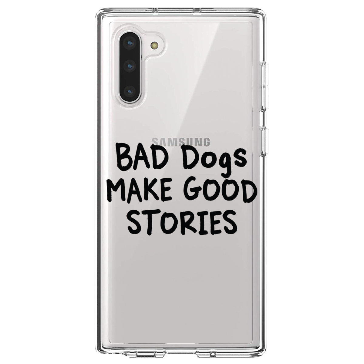 Bad Dogs Make Good Stories Clear Shockproof iPhone Case, view 9