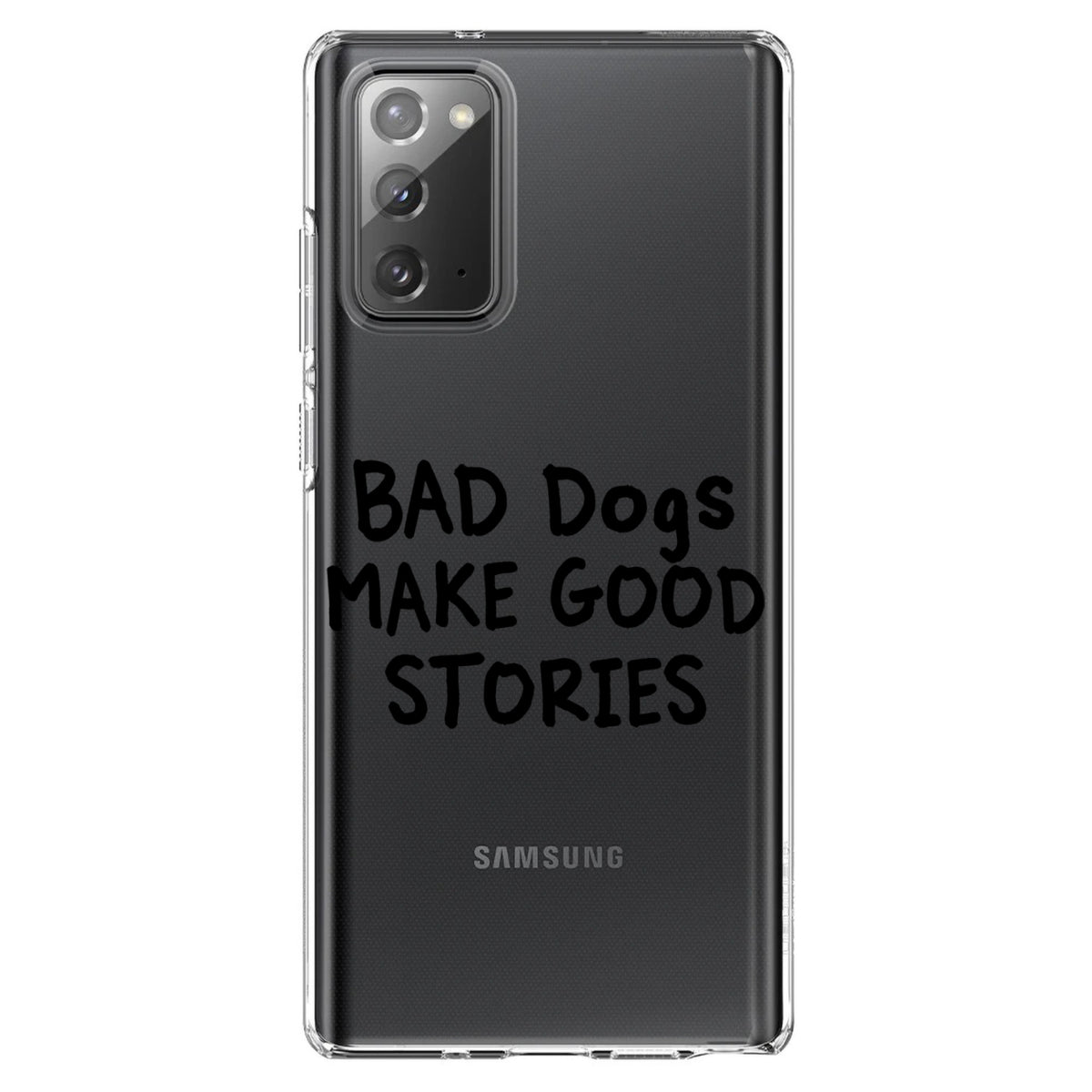 Bad Dogs Make Good Stories Clear Shockproof iPhone Case, view 8