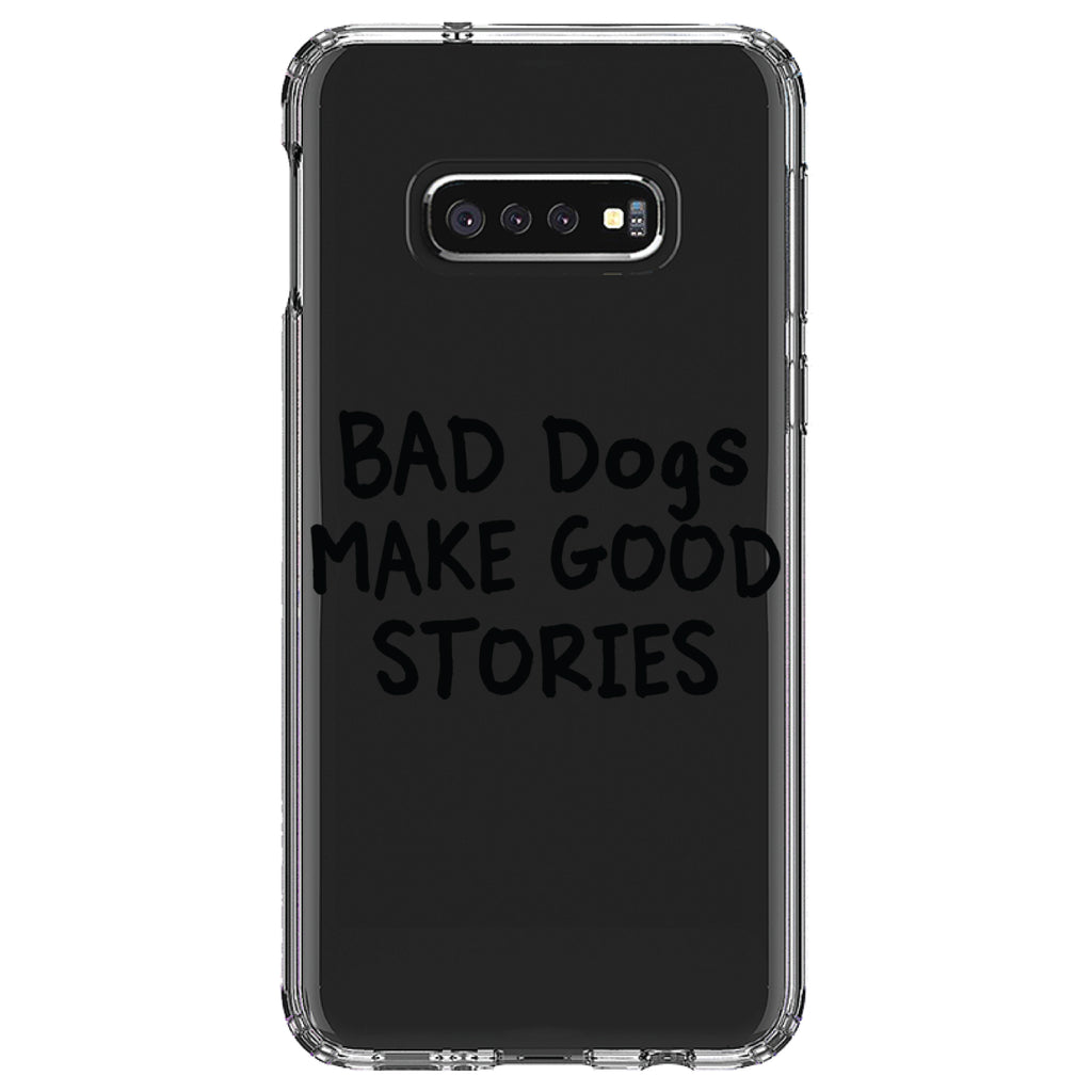 Bad Dogs Make Good Stories Clear Shockproof iPhone Case, view 18