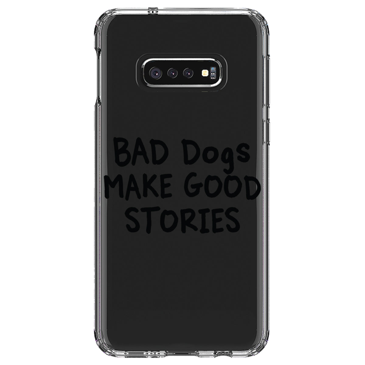 Bad Dogs Make Good Stories Clear Shockproof iPhone Case, view 18